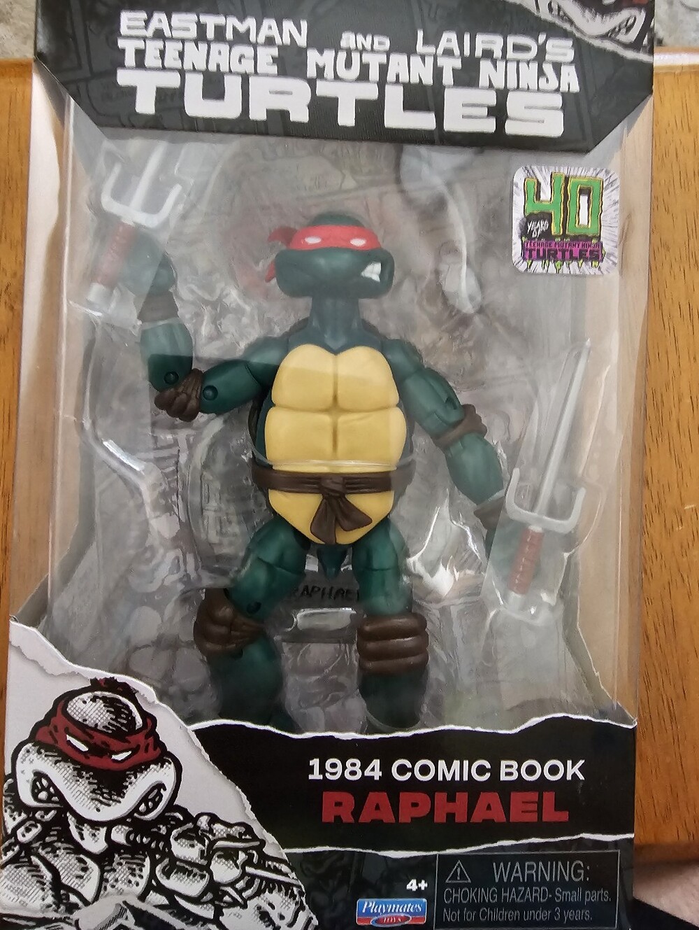 Playmates 40th Anniversary 1984 Comic Book Series TMNT Teenage Mutant Raphael